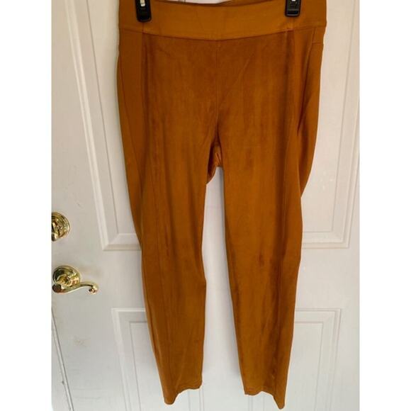 DG2 By Diane Gilman Faux SUEDE/PONTE Pull-on Rust Sz Petite Small - Picture 2 of 5